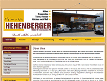 Tablet Screenshot of hehenberger-moebel.com